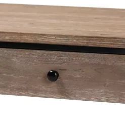 Online Kirklands Home Wood and Metal 2-Drawer Coffee Table Brown