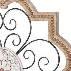 Clearance Kirklands Home Brown Wood and Metal Farmhouse Wall Plaque