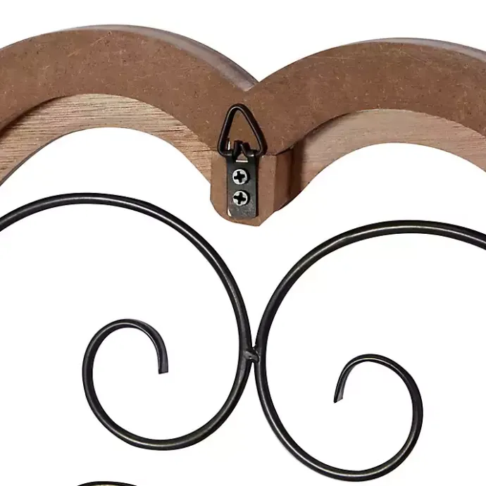 Clearance Kirklands Home Brown Wood and Metal Farmhouse Wall Plaque