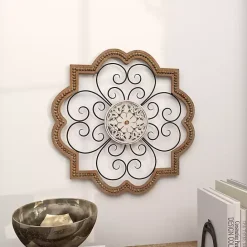 Clearance Kirklands Home Brown Wood and Metal Farmhouse Wall Plaque