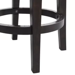 New Kirklands Home Brown Wood Backless Swivel 2-pc. Counter Stool Set Gray