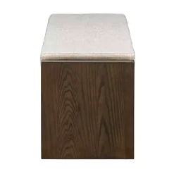 Clearance Kirklands Home Wood Bench with Cushion Brown