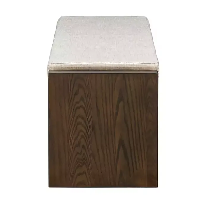 Clearance Kirklands Home Wood Bench with Cushion Brown