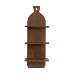Discount Kirklands Home Brown Wood Board Tiered Wall Shelf