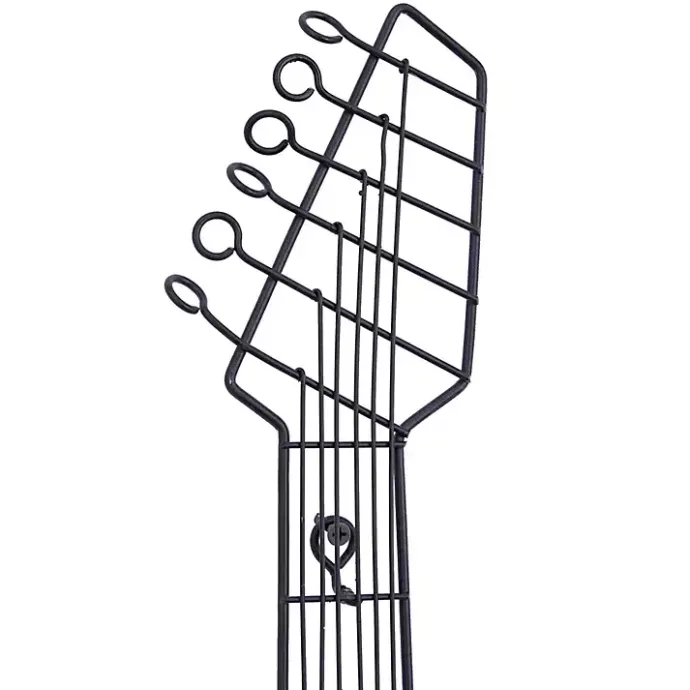 Hot Kirklands Home Brown Wood Electric Guitar Wall Plaque