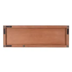 Online Kirklands Home Wood Geometric Block Wall Plaque, 36x12 in. Brown