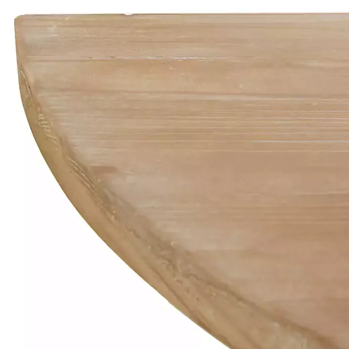 Online Kirklands Home Wood Half Round Console Table Brown