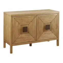 Clearance Kirklands Home Wood Layered Doors Cabinet Brown