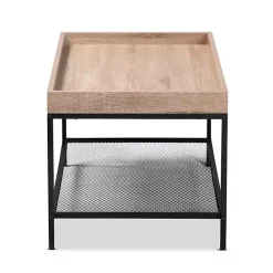 Best Kirklands Home Wood Raised Edge Coffee Table Brown