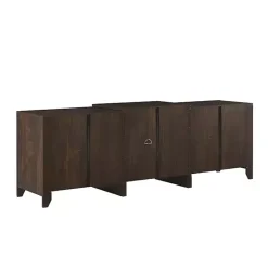 Kirklands Home Wood 6-Shelf Media Cabinet Brown