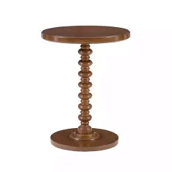 Clearance Kirklands Home Wood Spindle Side Table Brown