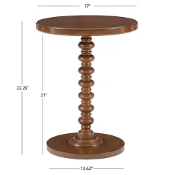 Clearance Kirklands Home Wood Spindle Side Table Brown
