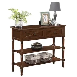 Outlet Kirklands Home Wood Traditional Console Table Brown