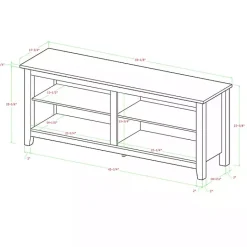 Discount Kirklands Home Wood TV Stand, 58 in. Brown