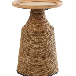Kirklands Home Wood Wrapped Accent Table Brown