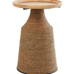 Kirklands Home Wood Wrapped Accent Table Brown