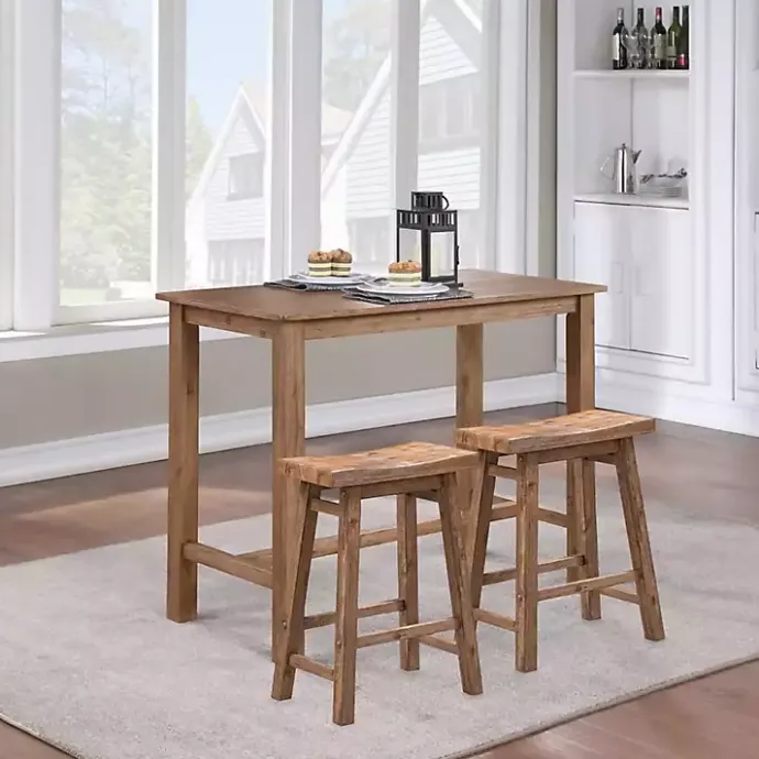 Sale Kirklands Home Wooden Saddle Seat Counter Stool Brown