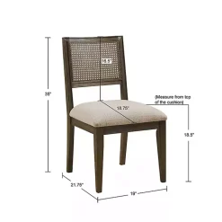 Discount Kirklands Home Woven Back Dining Chairs, Set of 2 Brown