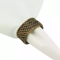 Online Kirklands Home Woven Rattan Oval Napkin Rings, Set of 4 Brown