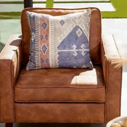 Kirklands Home Wyatt Faux Leather Armchair Brown