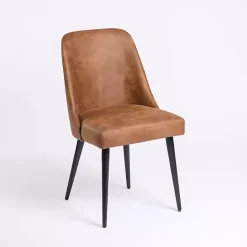 Sale Kirklands Home Wyatt Faux Leather Dining Chair Brown
