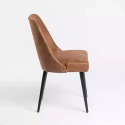 Sale Kirklands Home Wyatt Faux Leather Dining Chair Brown