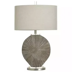 Online Kirklands Home Brushed Brown Shell Table Lamp Gray