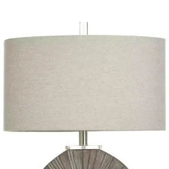 Online Kirklands Home Brushed Brown Shell Table Lamp Gray