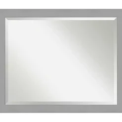 Best Kirklands Home Brushed Metallic Silver Frame Beveled Mirror