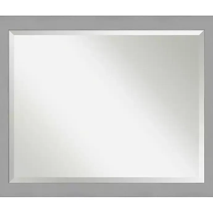 Best Kirklands Home Brushed Metallic Silver Frame Beveled Mirror