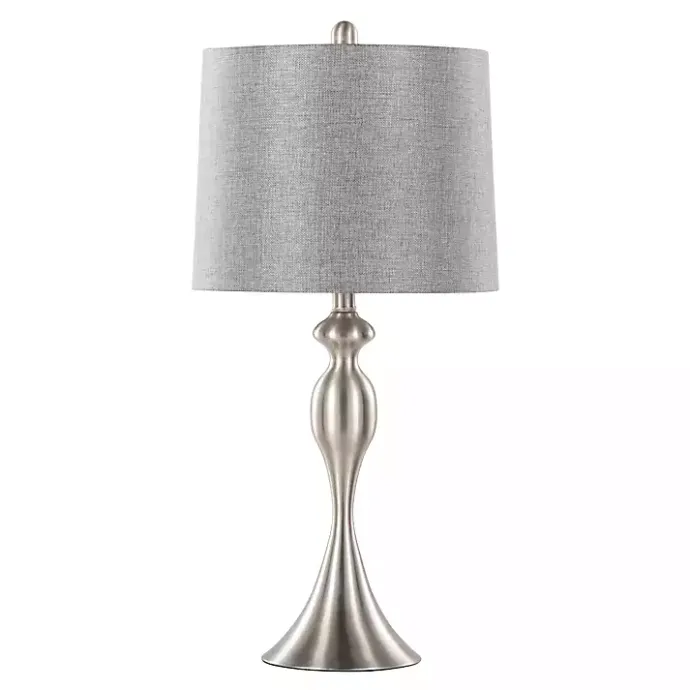 Kirklands Home Brushed Nickel Ashley Table Lamps, Set of 2