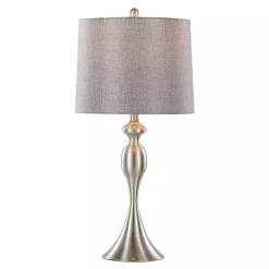 Kirklands Home Brushed Nickel Ashley Table Lamps, Set of 2