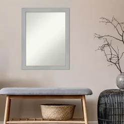 Outlet Kirklands Home Brushed Nickel Modern Decorative Wall Mirror