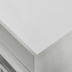 Clearance Kirklands Home Brushed Window Pane TV Stand White