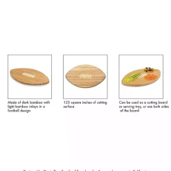 Best Kirklands Home Buffalo Bills Bamboo Football Cutting Board Tan