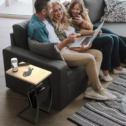 Best Kirklands Home Buffalo Bills Wood C-Table Tan