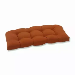 Online Kirklands Home Burnt Outdoor Settee Cushion Orange