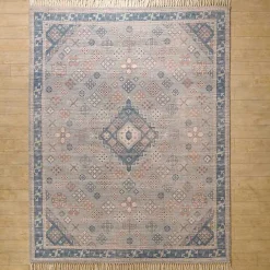 Best Kirklands Home Bylas Navy Medallion Area Rug, 8x10 Blue