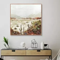 Kirklands Home Cactus Canyon Western Framed Canvas Art