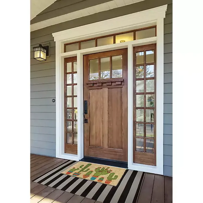 Hot Kirklands Home Cactus Family Coir Doormat