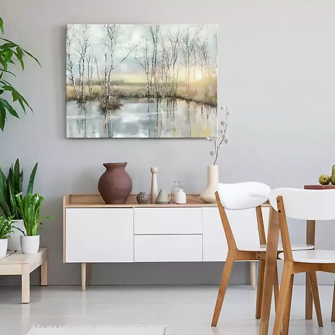 Kirklands Home Calm Reflection Canvas Art Print Blue