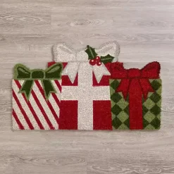 Clearance Kirklands Home Candy Cane Christmas Present Doormat