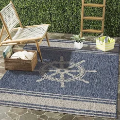 Outlet Kirklands Home Captiva Nautical Helm Outdoor Area Rug, 5x7