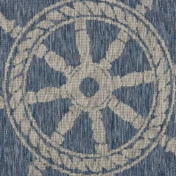 Kirklands Home Captiva Nautical Helm Outdoor Area Rug, 7x9