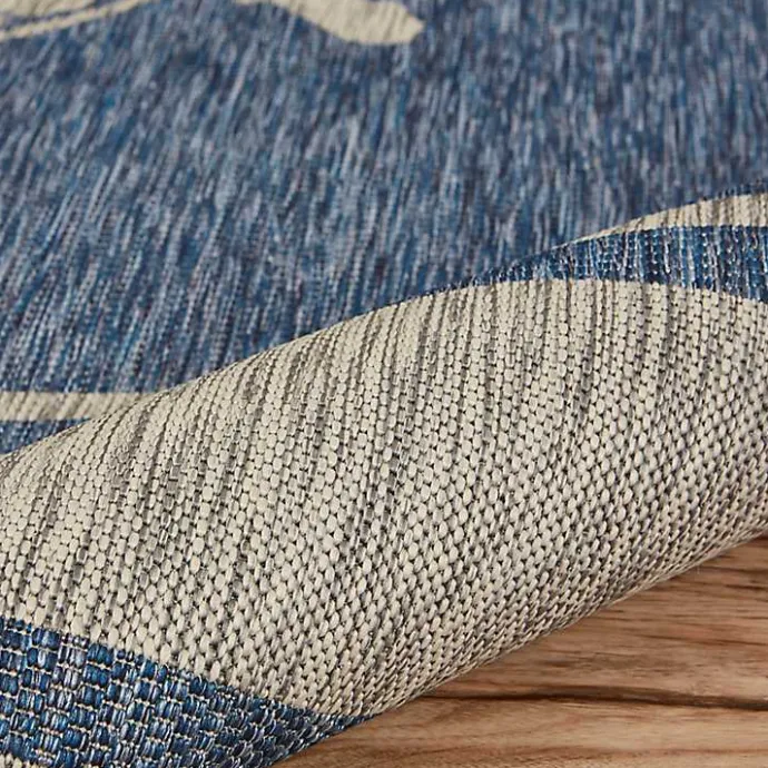 Kirklands Home Captiva Nautical Helm Outdoor Area Rug, 7x9