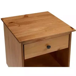 Sale Kirklands Home Caramel One-Drawer Wood Nightstand Brown