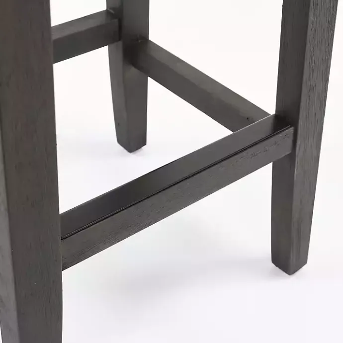 Best Kirklands Home Caramel Wood and Faux Leather Backless Stool Brown