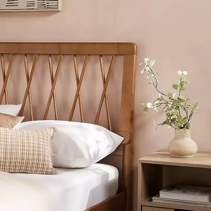 Sale Kirklands Home Caramel Wood Spindle Headboard Full Bed Brown