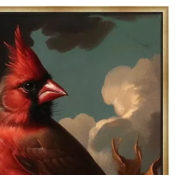 Clearance Kirklands Home Cardinal Floral Dutch Framed Canvas Art Print