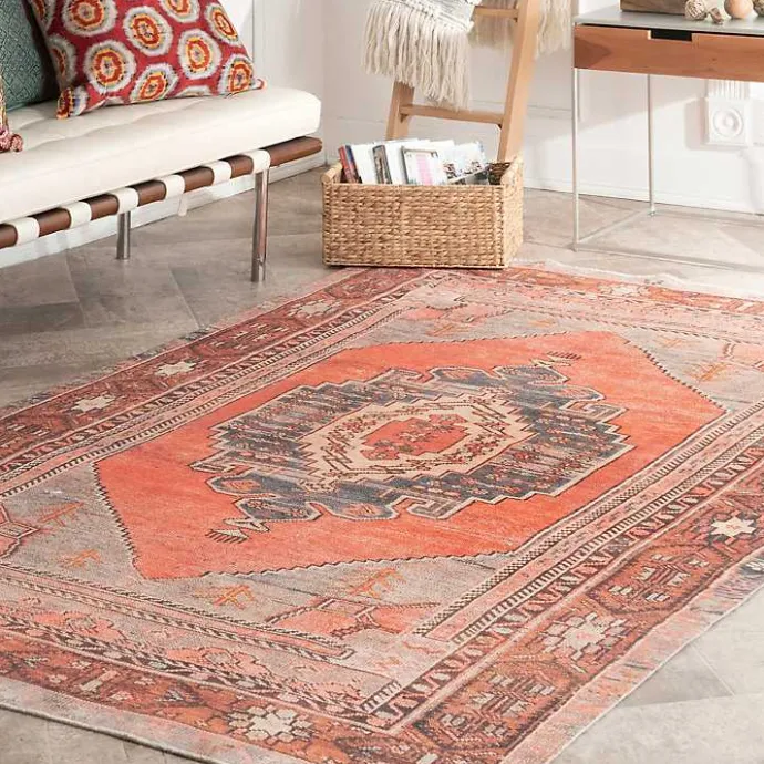 Clearance Kirklands Home Carla Flatweave Area Rug, 5x7 Red
